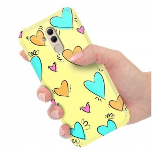 ETUI ANTISHOCK do HUAWEI MATE 20 LITE Miłość Wzory