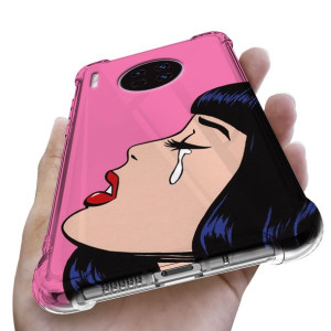 Etui Antishock do HUAWEI MATE 30 Case Kwiaty Wzory