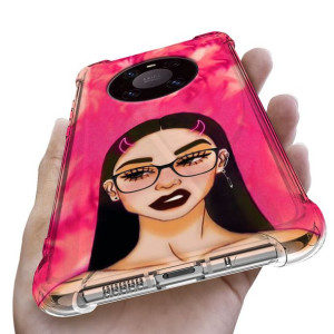 Etui Antishock do HUAWEI MATE 40 PRO Kwiaty Wzory