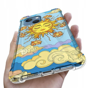 Etui Antishock do IPHONE 14 Kwiatki Letnie Wzory