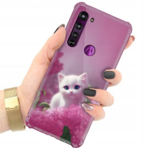 Etui Antishock Do Motorola Edge Animals Top Wzory