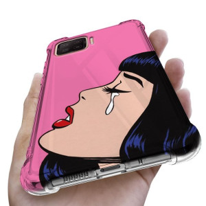 Etui Antishock do OPPO A73 Kwiaty Flower Top Wzory