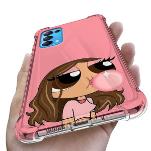 Etui Antishock do OPPO RENO 5 4G Case Kwiaty Wzory