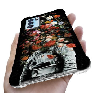 Etui Antishock do OPPO RENO 6 5G Human Modne Wzory