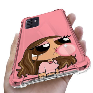 Etui Antishock do OPPO RENO 6 Kwiaty Flower Wzory