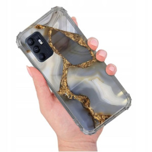 Etui Antishock Do Oppo Reno 6 Marmurki Różne Wzory