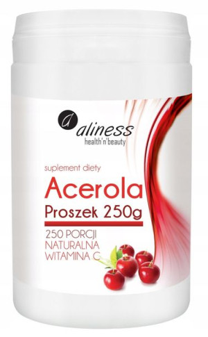 Aliness Acerola Naturalna Witamina C proszek 250g