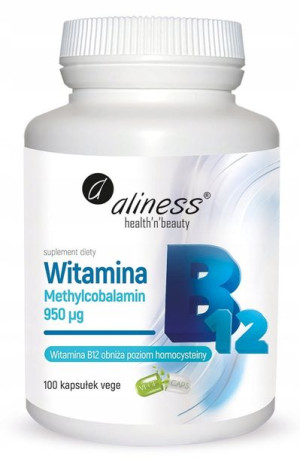 Aliness Witamina B12 METYLOKOBALAMINA 100 kapsułek