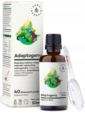 Aura Adaptogeny naturalne ekstrakty roślinne 50 ml