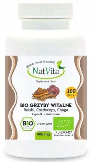 NatVita Grzyby Witalne 400 mg 100 kapsułek