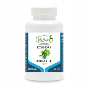 NatVita Kolendra ekstrakt 4:1 180mg 100kapsułek