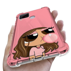 Etui Antishock do REALME C15 Case Kwiaty Top Wzory