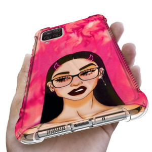 Etui Antishock do SAMSUNG A12 5G Case Kwiaty Wzory