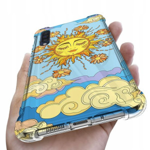 Etui Antishock do SAMSUNG A50 Case Kwiatki Wzory