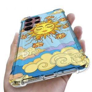 Etui Antishock do SAMSUNG S22 ULTRA Kwiatki Wzory