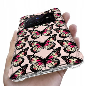 Etui Antishock do VIVO X80 Case Kwiaty Leto Wzory