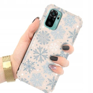 ETUI ANTISHOCK do XIAOMI REDMI NOTE 10s Zima Wzory