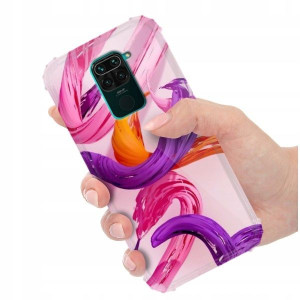 ETUI ANTISHOCK do XIAOMI REDMI NOTE 9 Kwiaty Wzory