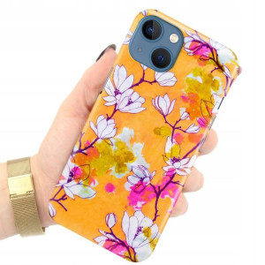 Etui ANTISHOCK MAGSAFE do IPHONE 14 KWIATY Wzory