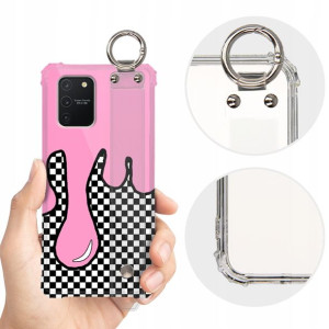 Etui Antishock Pasek do SAMSUNG A91 Lato Top Wzory