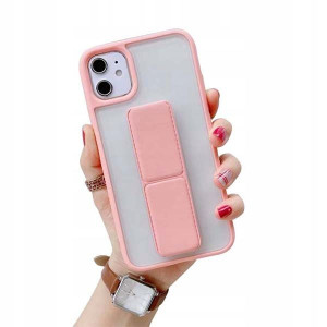 Etui Bezbarwne Folding Bracket Do Oppo A92 Różowy