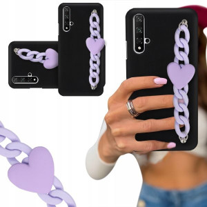 ETUI BLINK CZARNY MAT do HUAWEI MATE 20 Łańcuszek