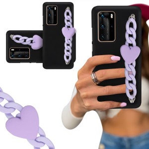 Etui Blink Czarny Mat Do Huawei P40 Pro 5g Serce