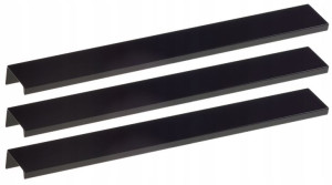Uchwyt Meblowy Listwowy Prosty Czarny 160mm 3szt
