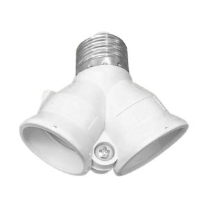 Podwójna Przejściówka Adapter do Żarówki 2xE27