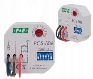 F&F Przekaźnik czasowy 8-funkcyjny PCS-506