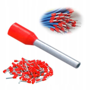 Tulejki Izolowane do Przewodów 1,5 mm2 10 Sztuk