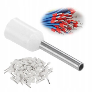 Tulejki Izolowane do Przewodów 0.5 mm2 100 Sztuk