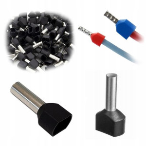 Tulejki Izolowane Kablowe Podwójne 1,5mm2 100Szt.