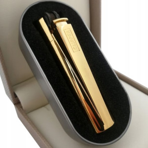 Luksusowa Złota Zapalniczka Clipper 24k Certyfikat