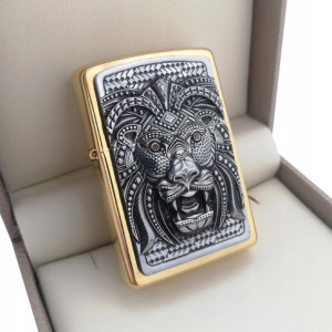 Złota Zapalniczka Lion Design 24 Karaty Certyfikat