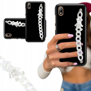 Etui Blink Czarny Mat Do Huawei Y5 2019 Biały Miś