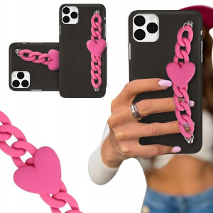 ETUI BLINK CZARNY MAT do IPHONE 11 PRO Malinowe