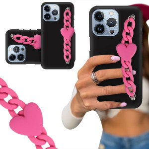 ETUI BLINK CZARNY MAT do IPHONE 13 PRO Malinowe