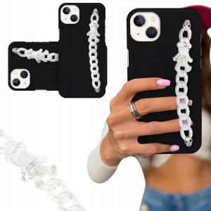 Etui Blink Czarny Mat Do Iphone 14 Plus Biały Miś
