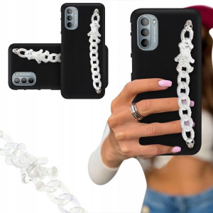 Etui Blink Czarny Mat Do Motorola G41 4g Biały Miś