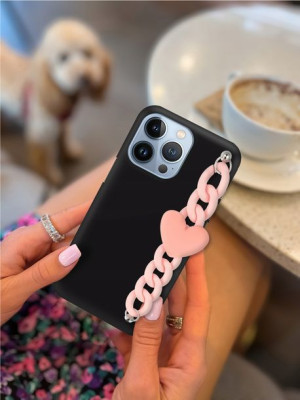 ETUI BLINK CZARNY MAT do MOTOROLA G62 5G Łańcuszek