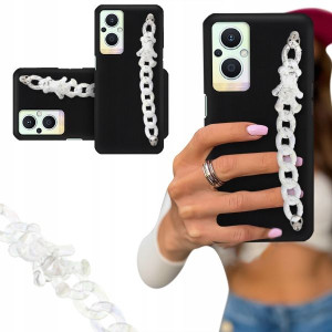 Etui Blink Czarny Mat Do Oppo Reno 7z 5g Biały Miś