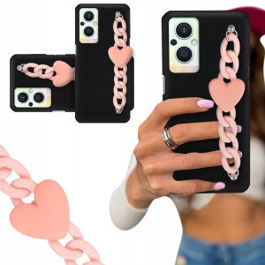 ETUI BLINK CZARNY MAT do OPPO RENO 7Z 5G Łańcuszek