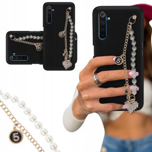 ETUI BLINK CZARNY MAT do REALME 6 PRO Perły Serce