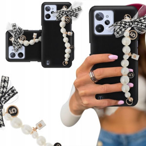 ETUI BLINK CZARNY MAT do REALME C31 Perły Kokarda