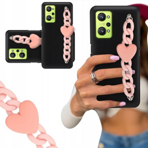 ETUI BLINK CZARNY MAT do REALME GT NEO 2 Łańcuszek