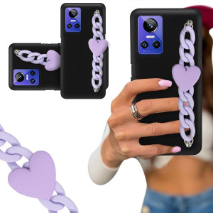 Etui Blink Czarny Mat Do Realme Gt Neo 3 5g Serce