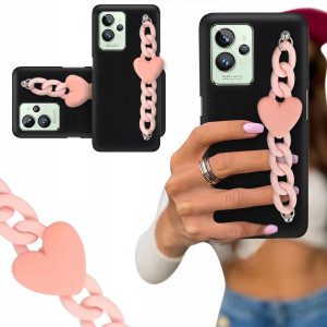ETUI BLINK CZARNY MAT do REALME GT2 5G Łańcuszek