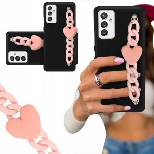 ETUI BLINK CZARNY MAT do SAMSUNG A82 5G Łańcuszek