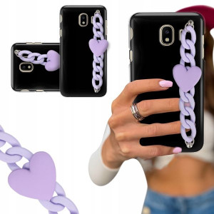 ETUI BLINK CZARNY MAT do SAMSUNG J4 2018 Łańcuszek